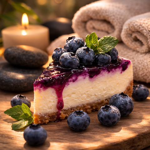 Масажна свічка Blueberry Cheesecake 100 мл 16 фото